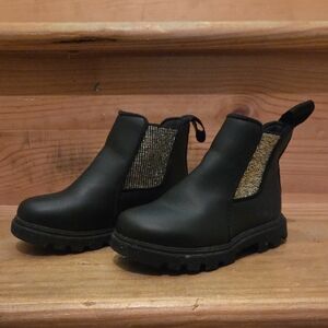 Native Black and Gold Kids Boots